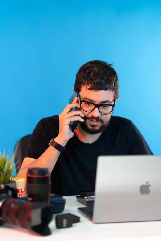 image - Nerd 4 Hire LLC Image of tech support on phone